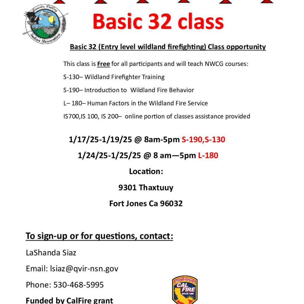 Basic 32 class flyer