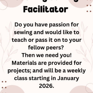 Seeking Sewing Facilitator
