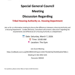 Special General Council Meeting 03.07.26